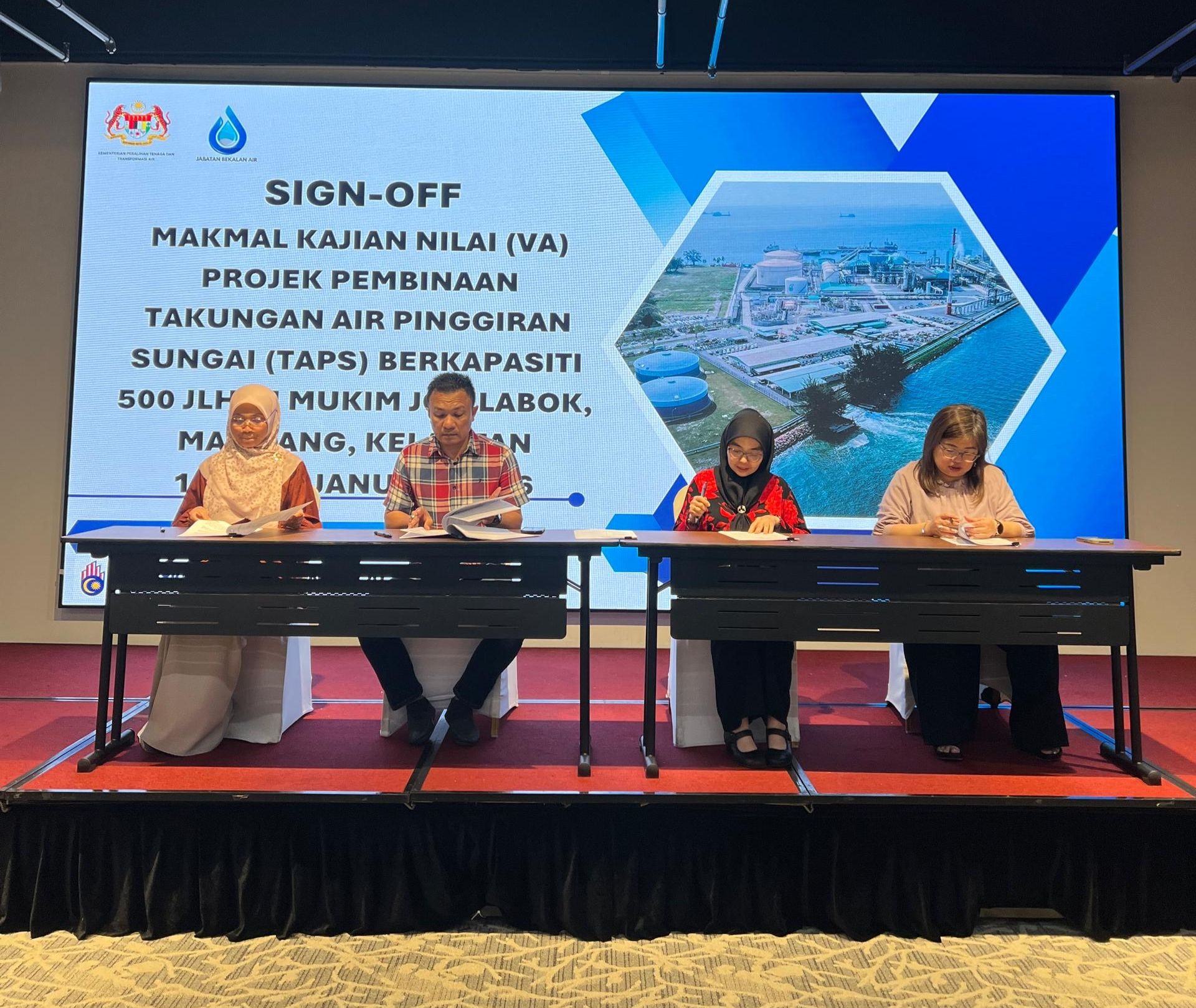 Majlis Menandatangani Makmal Kajian Nilai (VA) Projek Pembinaan TAPS di Machang Kelantan